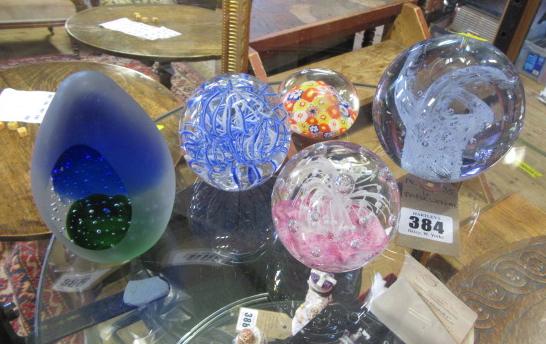 FIVE PAPERWEIGHTS Image