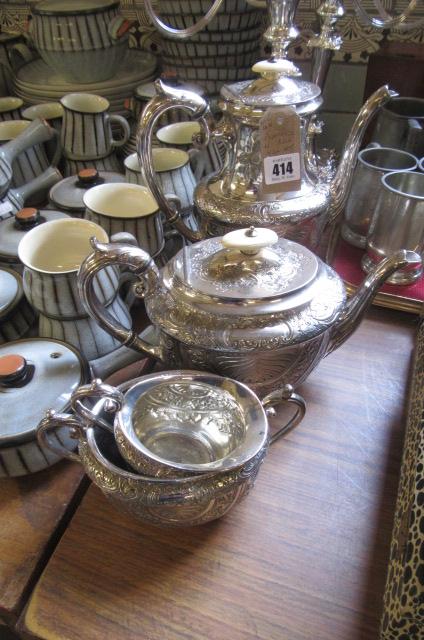 EPNS FOUR PIECE TEA SET Image