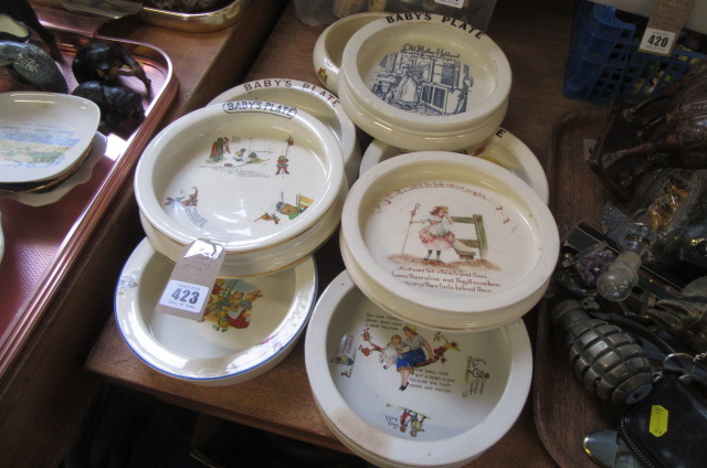 EIGHT BABY PLATES Image