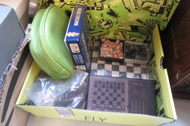 STONE CHESS SET ETC Image