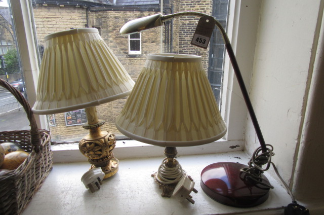ANGLE POISE LAMP AND TWO OTHER LAMPS Image
