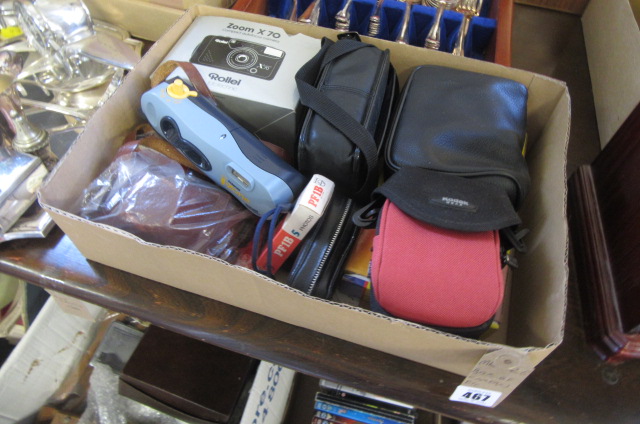 BOX OF CAMERAS ETC Image