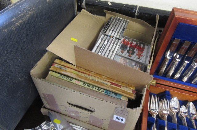 BOX OF BOOKS AND CDS Image