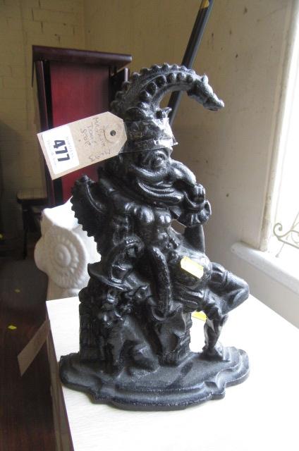 CAST IRON MR PUNCH DOORSTOP Image
