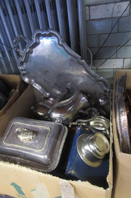 BOX OF EPNS CUTLERY AND OTHER ITEMS Image
