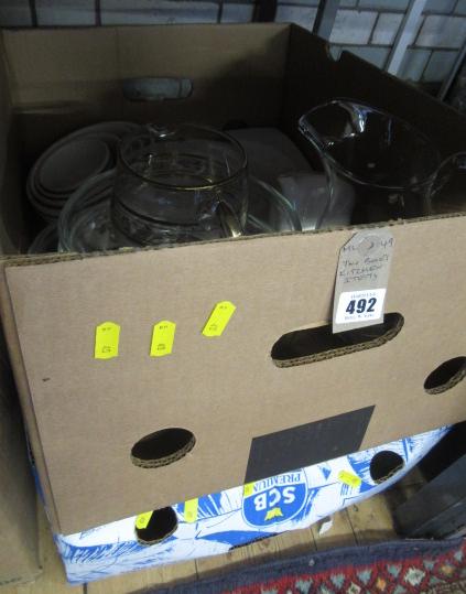 TWO BOXES OF KITCHEN WARE Image