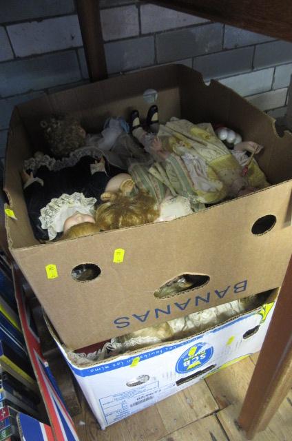 TWO BOXES OF DOLLS Image