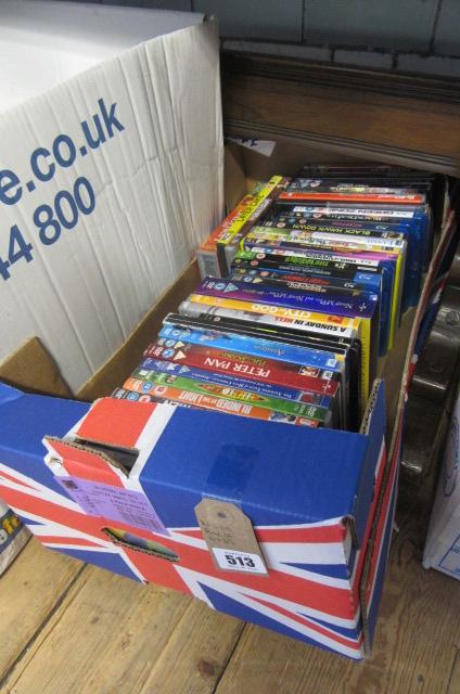 BOX OF DVDS Image