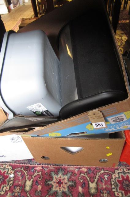 TWO BOXES OF MISCELLANEOUS ITEMS Image