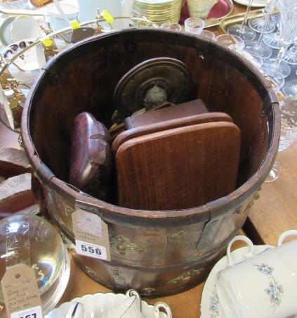 WOODEN BUCKET AND CONTENTS Image