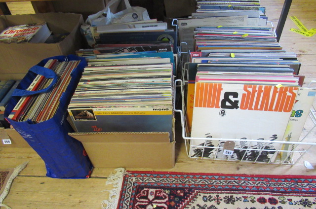QUANTITY OF JAZZ  CLASSICAL AND OTHER LP RECORDS Image