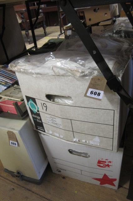 TWO BOXES OF LINEN Image