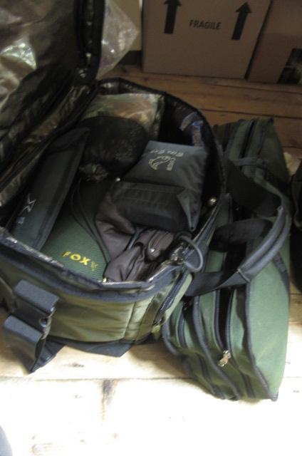 TWO FISHING BAGS AND FISHING TACKLE Image