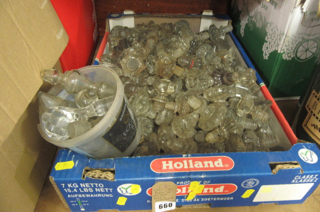 BOX OF GLASS DOOR HANDLES ETC Image