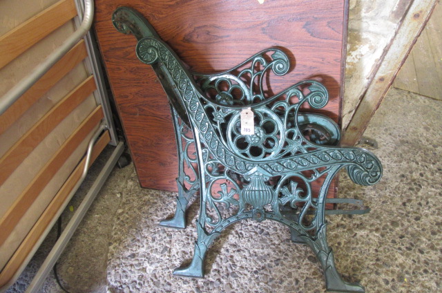 CAST IRON GARDEN BENCH ENDS Image