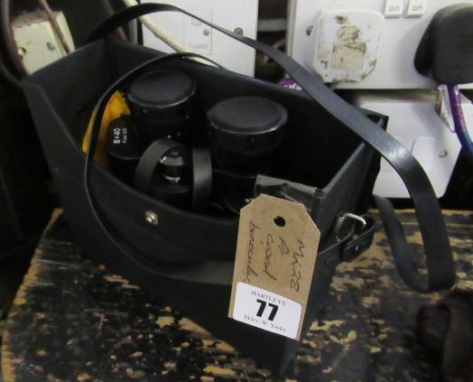 PAIR OF CASED BINOCULARS Image