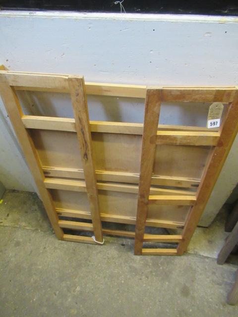 SET OF FOLDING WOODEN SHELVES Image