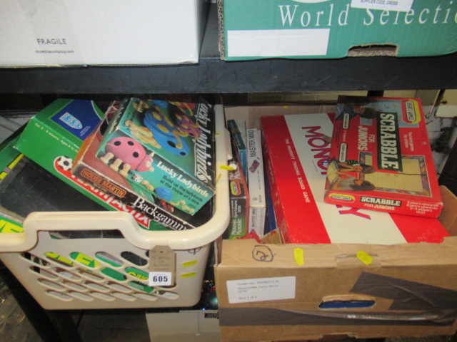 TWO BOXES OF BOARD GAMES Image