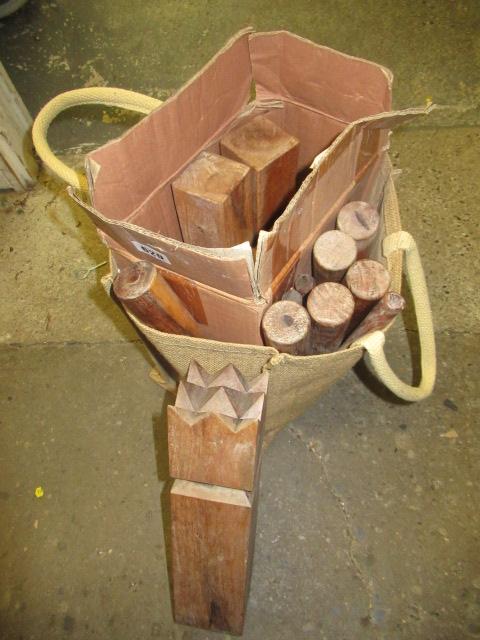 BOX OF WOODEN ITEMS Image