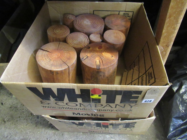 TWO BOXES OF DECORATIVE LOGS Image