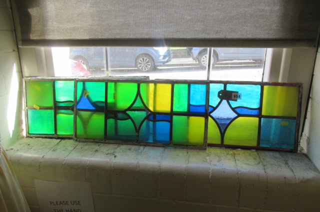 FOUR LEADED STAINED GLASS PANELS Image
