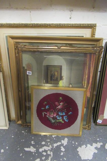 THREE PRINTS AND AN EMBROIDERY Image