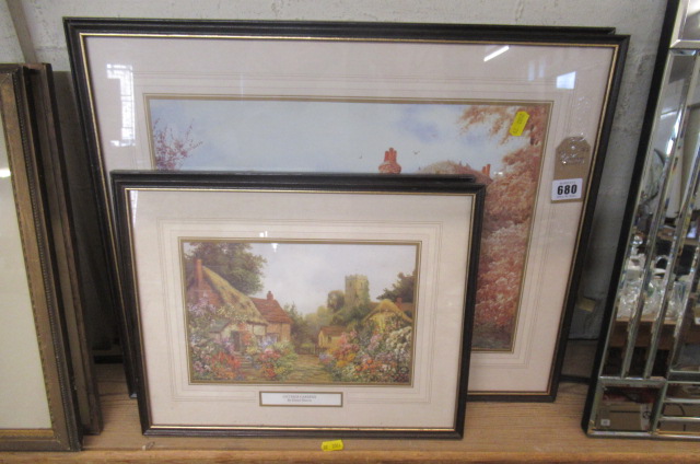 FOUR COTTAGE PRINTS Image