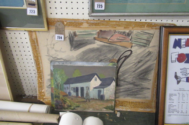 UNFRAMED HUGH BURNABY PICTURE AND TWO OTHERS Image