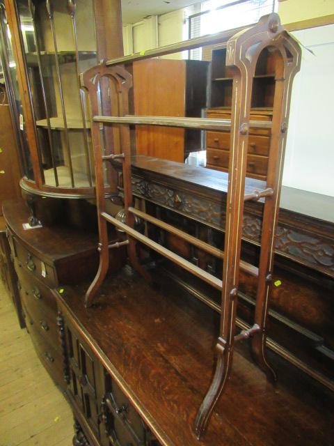 VICTORIAN MAHOGANY TOWEL RAIL Image