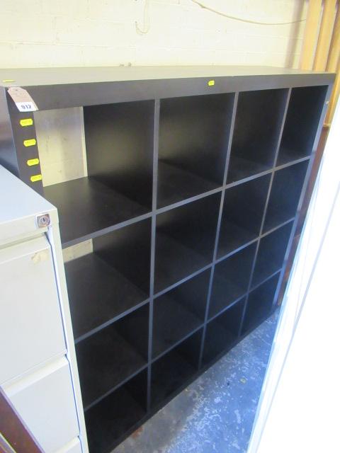 LARGE BLACK SHELVING UNIT Image