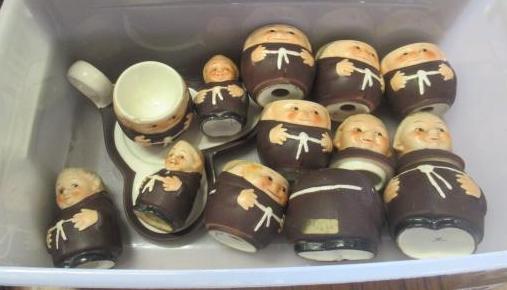QUANTITY OF GOEBEL MONK EGG CUPS ETC Image