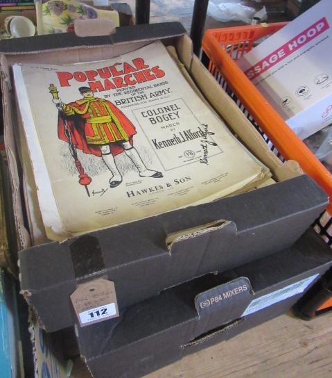 TWO BOXES OF SHEET MUSIC Image