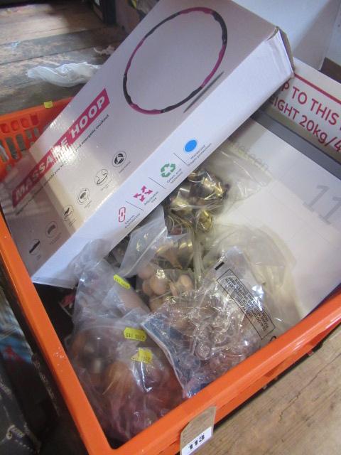 BOX OF MUGS DOOR KNOBS AND MASSAGE HOOP Image