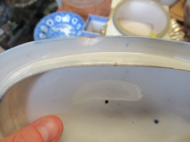 BLUE AND WHITE CHINA INCLUDING ZEBRA PATTERN PLATES Image