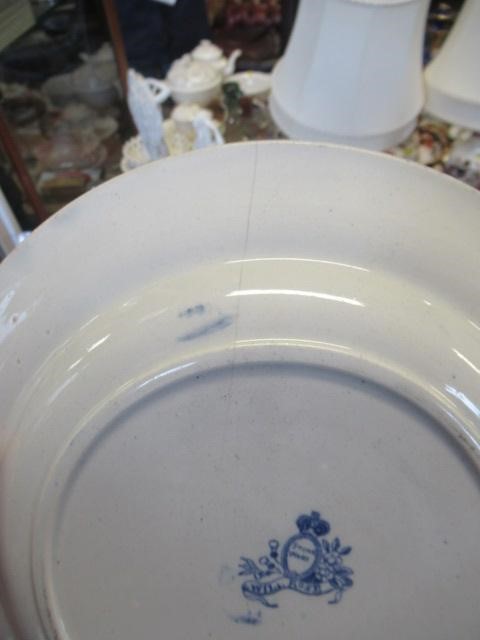BLUE AND WHITE CHINA INCLUDING ZEBRA PATTERN PLATES Image