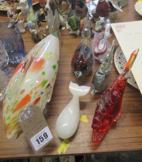 COLLECTION OF ART GLASS FISH Image