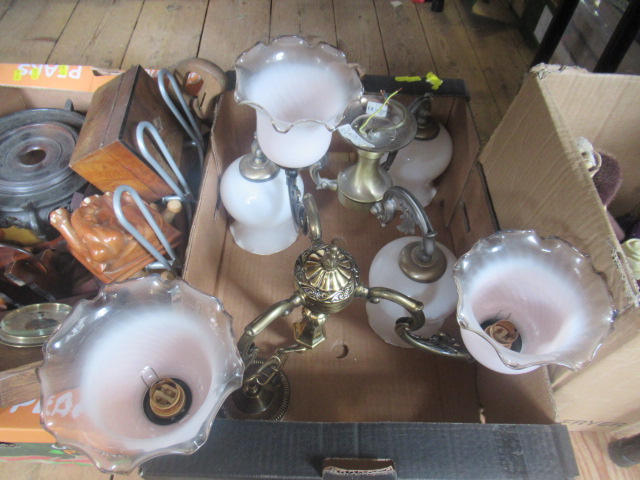 TWO THREE BRANCH CEILING LIGHT FITTINGS Image