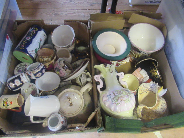 TWO BOXES OF CERAMICS ETC Image