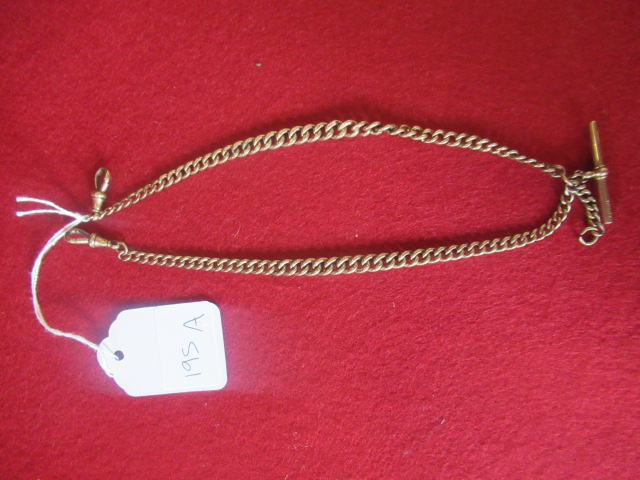 9CT GOLD DOUBLE WATCH CHAIN Image