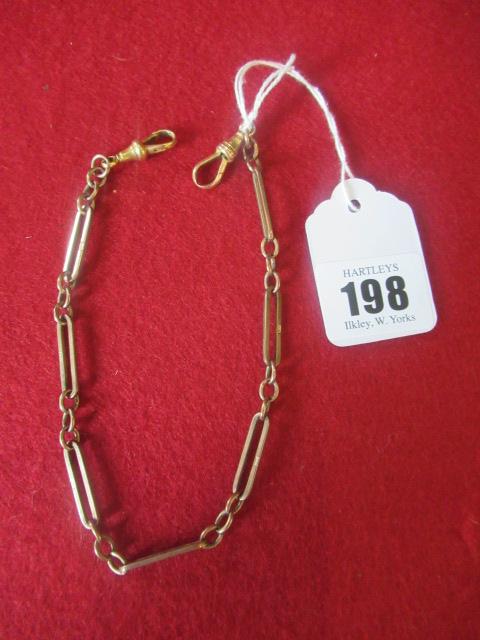 9CT GOLD WATCH CHAIN Image