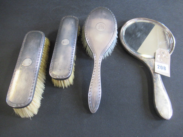 FOUR PIECE SILVER DRESSING SET Image