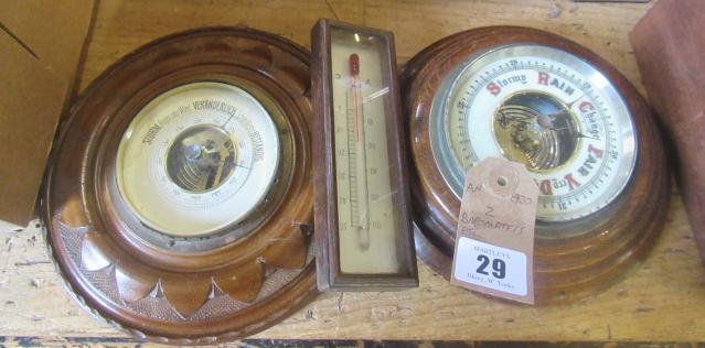 TWO BAROMETERS ETC Image