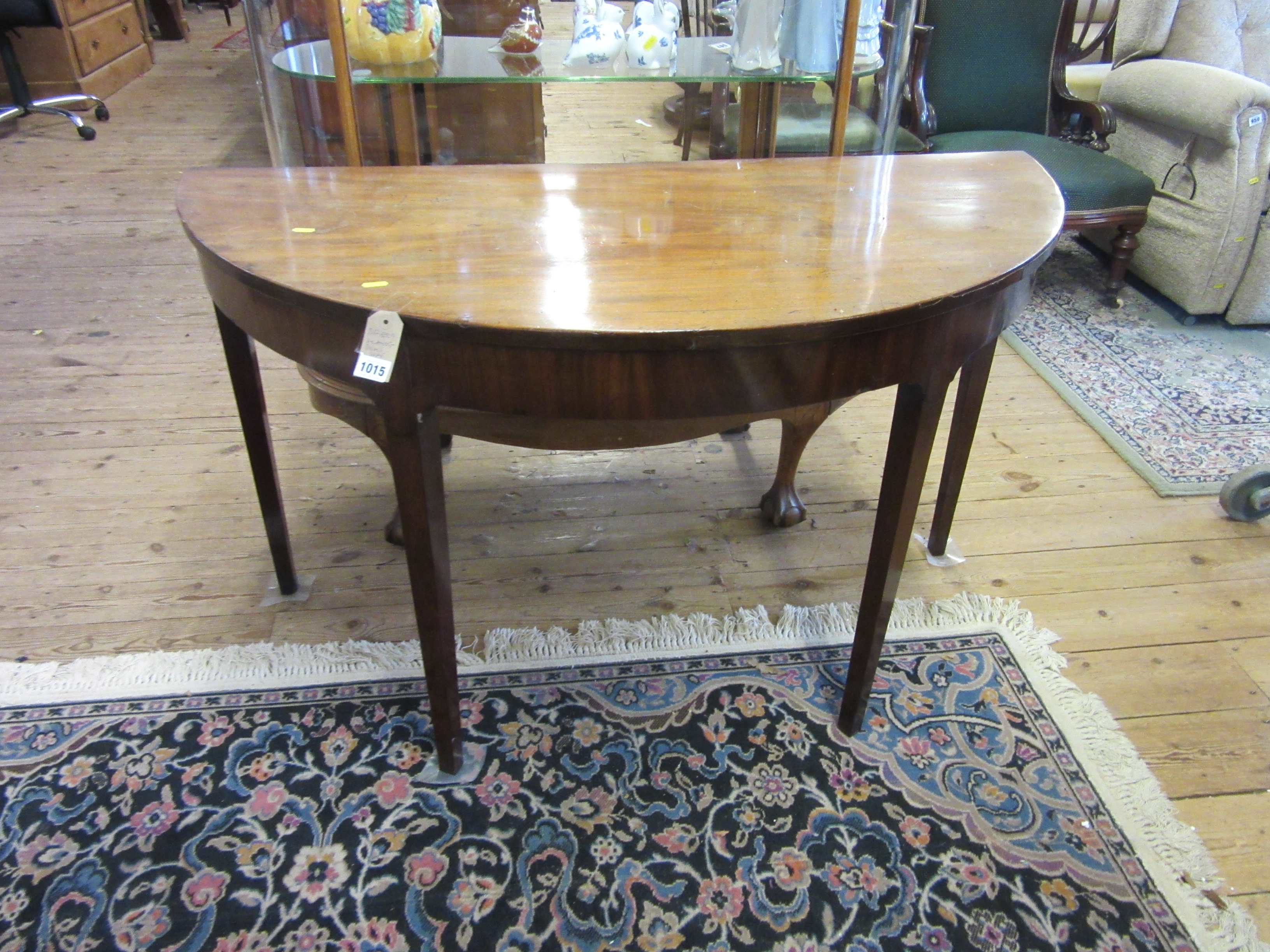 MAHOGANY DEMI-LUNE TABLE Image