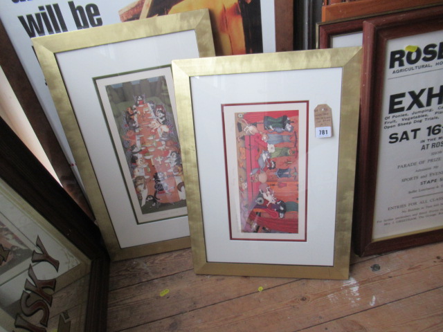 CAT PRINTS SIGNED LINDA JANE SMITH Image