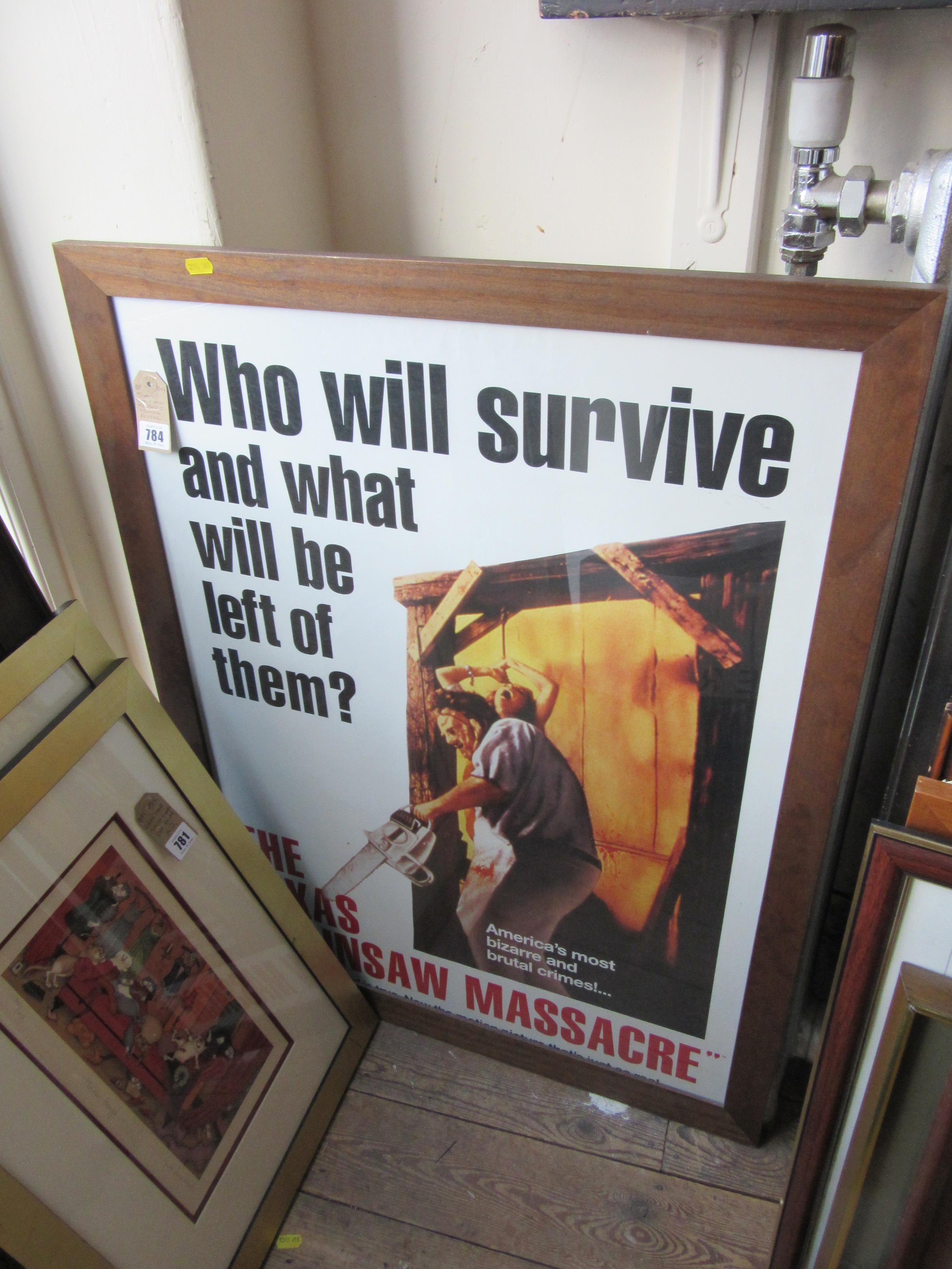 TEXAS CHAINSAW MASSACRE FRAMED POSTER Image
