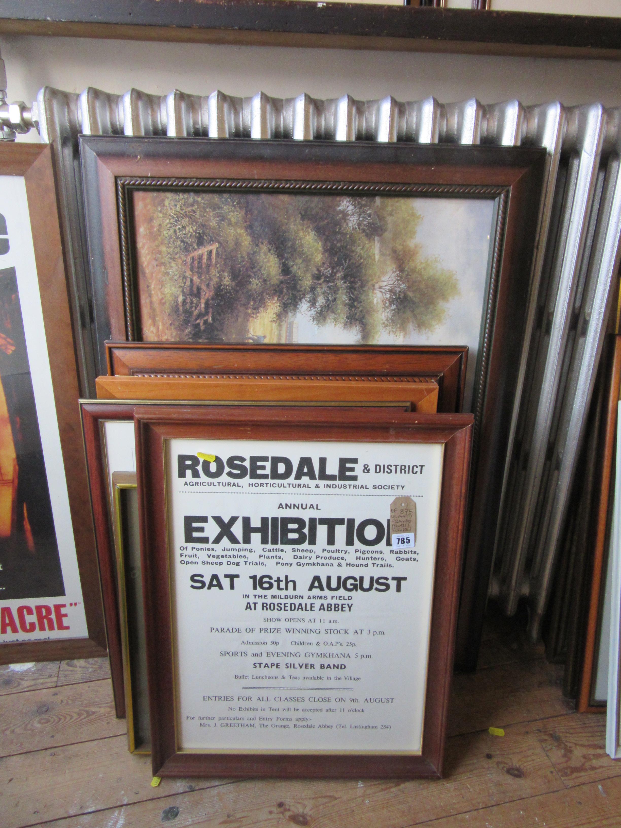 QUANTITY OF FRAMED PRINTS AND PICTURES Image