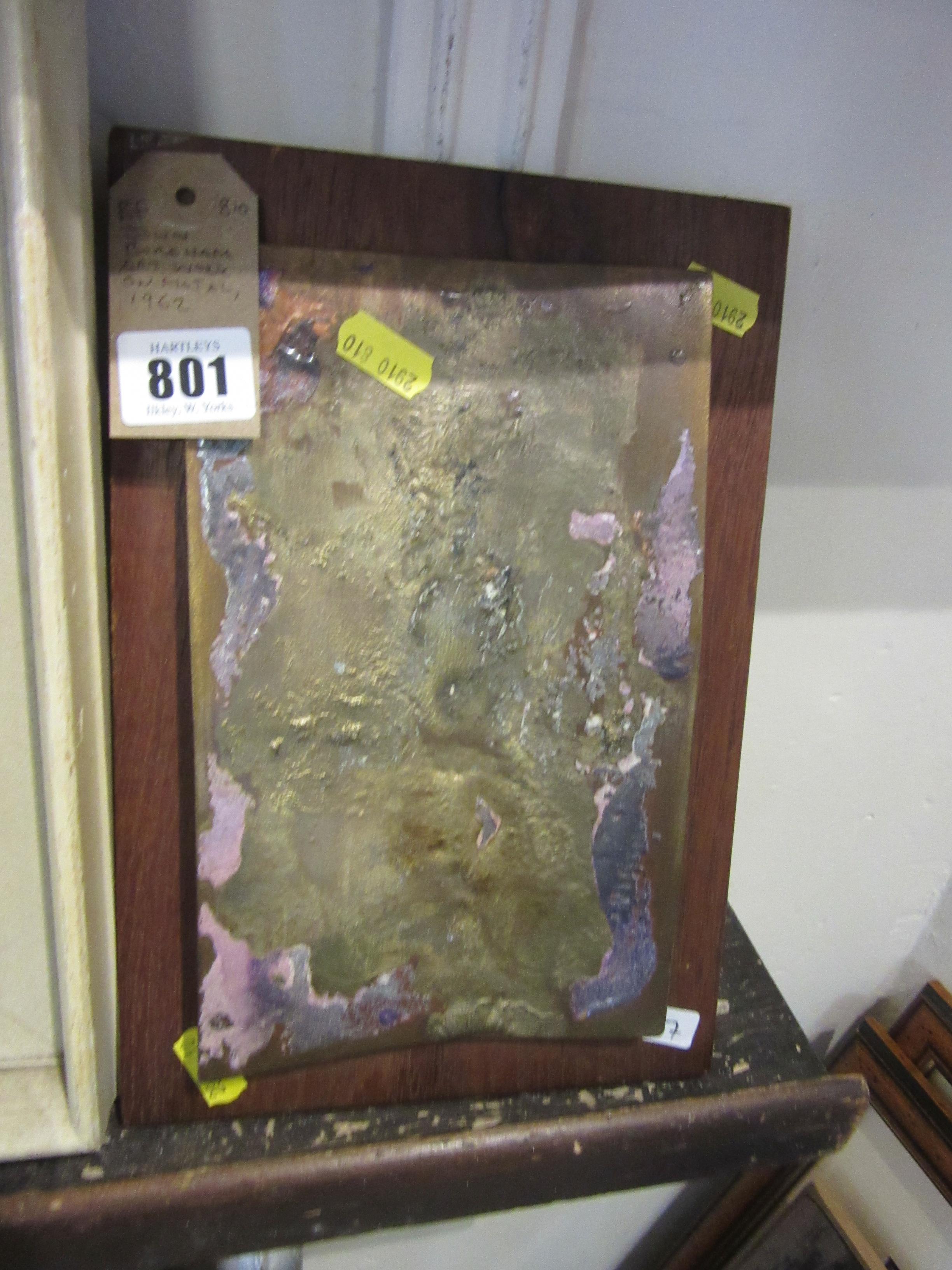 JOHN BOREHAM ART WORK ON METAL C1962 Image