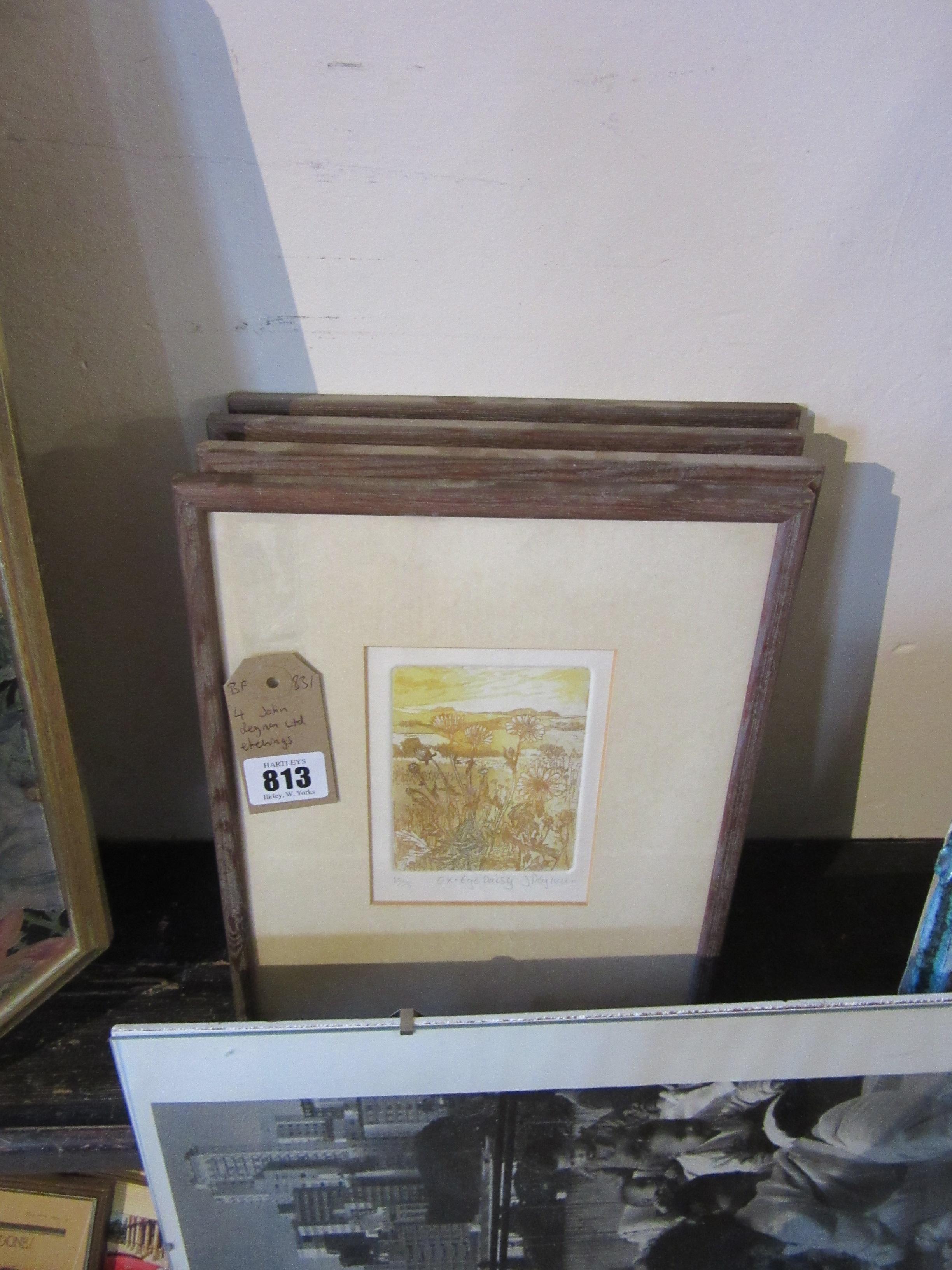 FOUR JOHN DEGNAN ETCHINGS Image