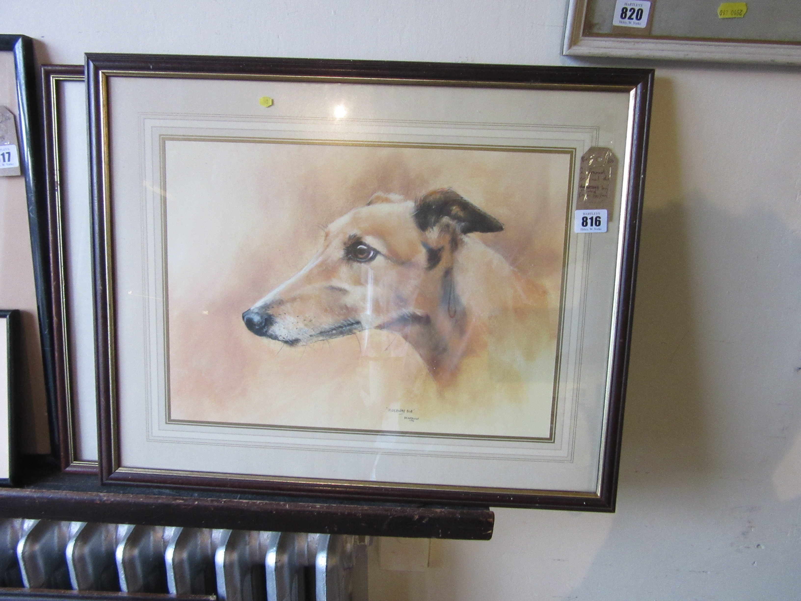 TWO FRAMED DOG WATERCOLOURS BY BRYAN HALTON Image