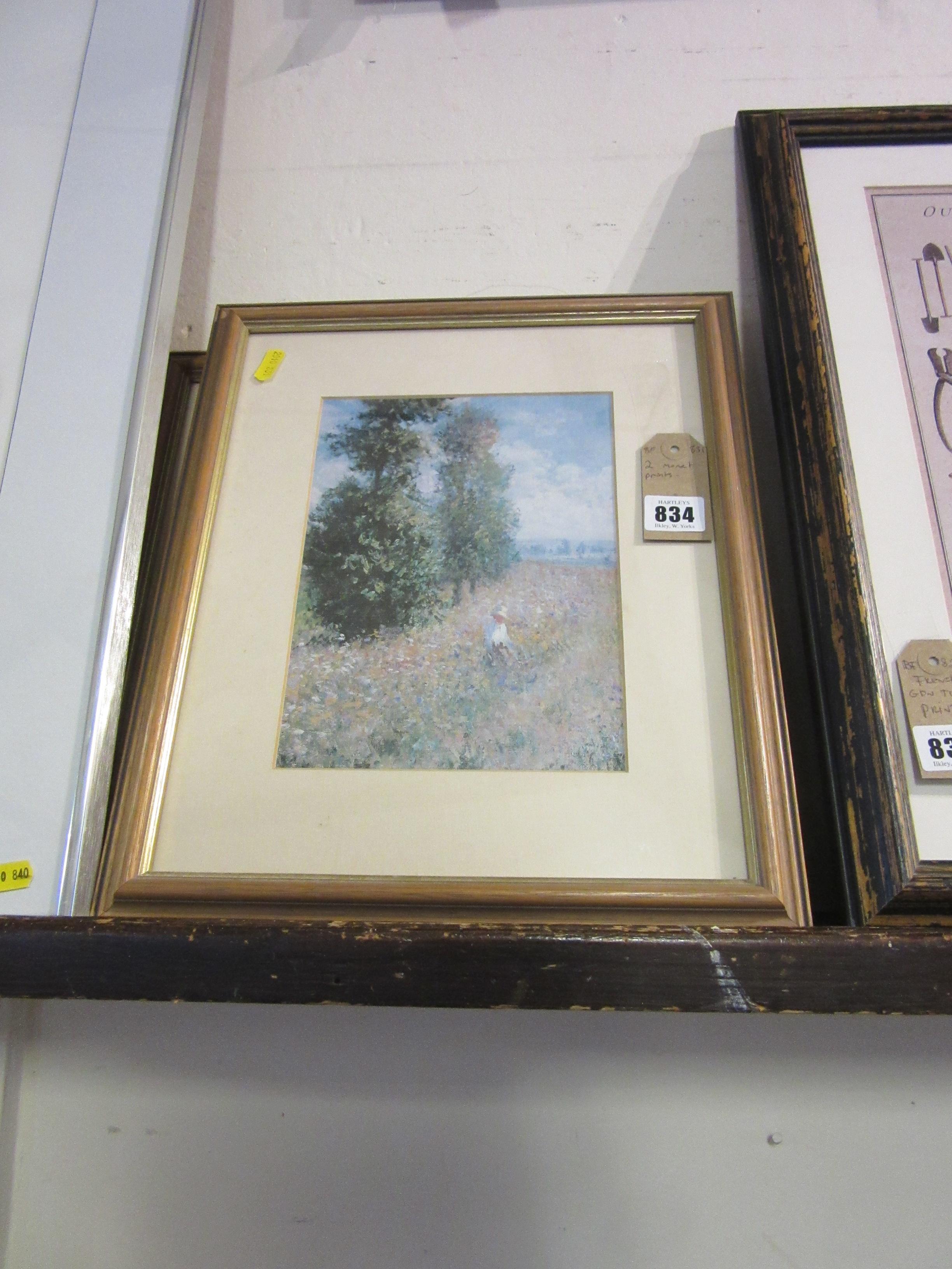 TWO MONET PRINTS Image
